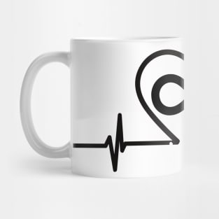 heart beat Mug